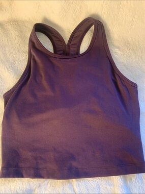 Beyond Yoga Plum Racerback Crop Sports Bra